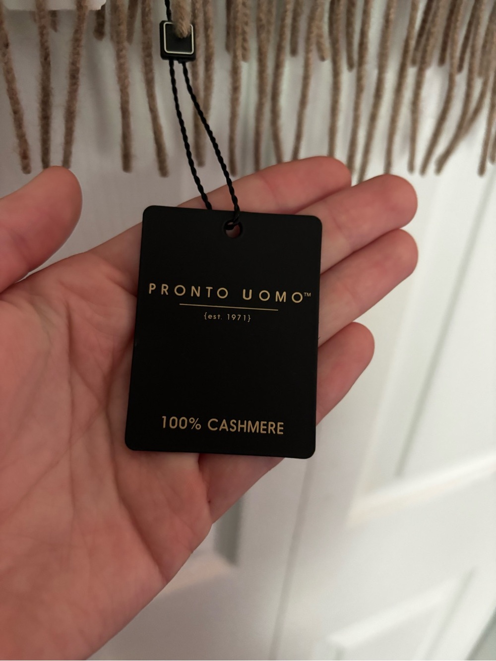 NWT Pronto Uomo 100% Cashmere Scarf